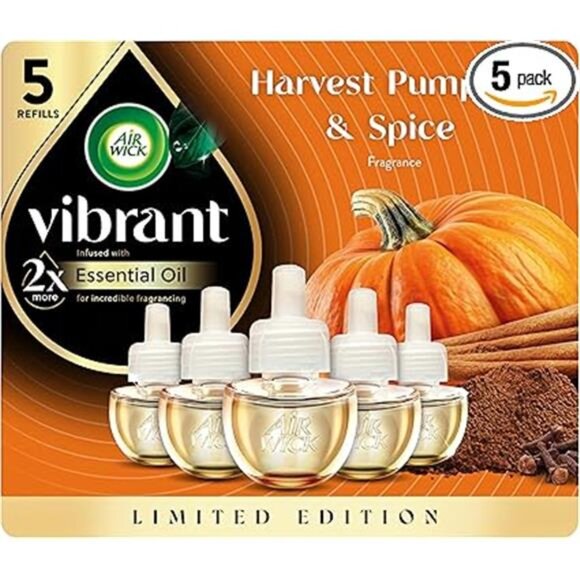 Air Wick Plug In Advanced Scented Oils Refills, Harvest Pumpkin + Spice - Picture 8 of 8